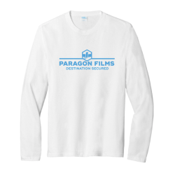 Port & Company Tri-Blend Long Sleeve T-shirt (White)